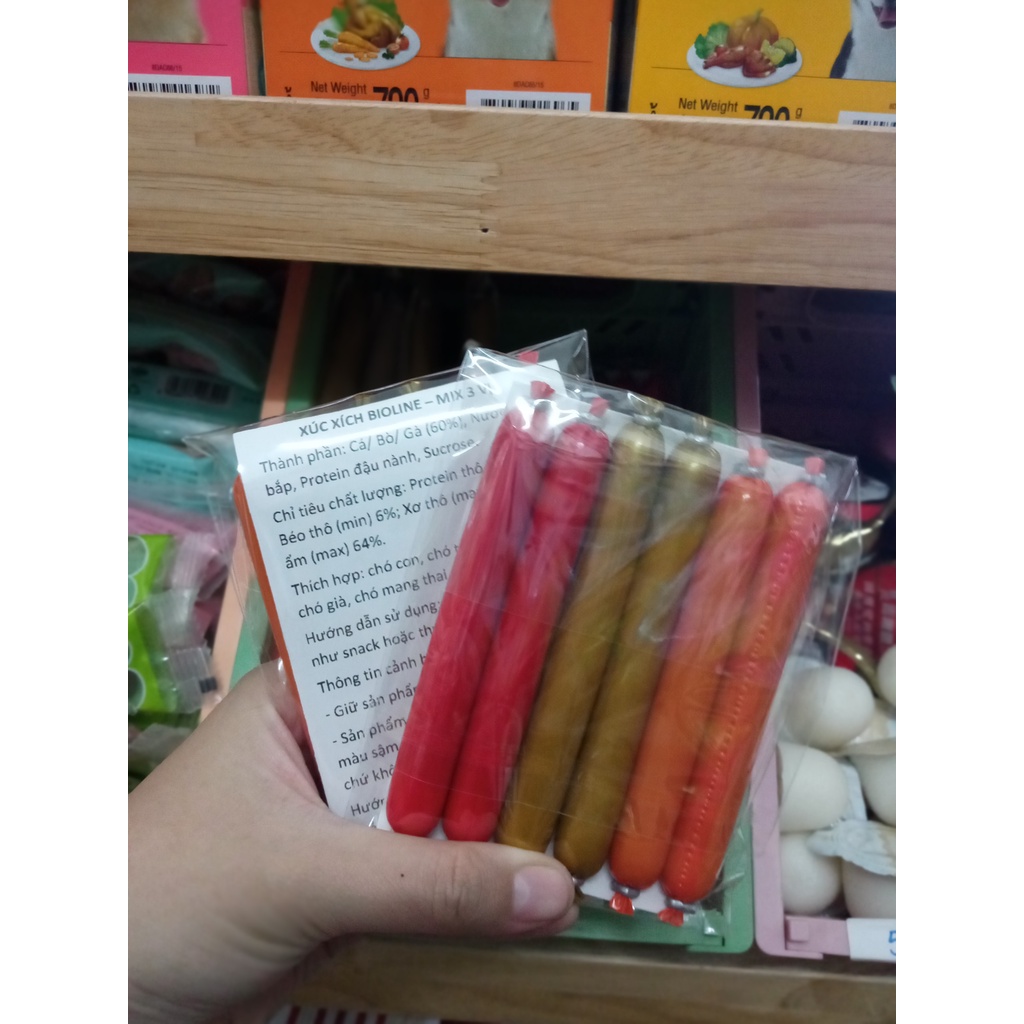 Xúc xích BIOLINE cho chó 15gr