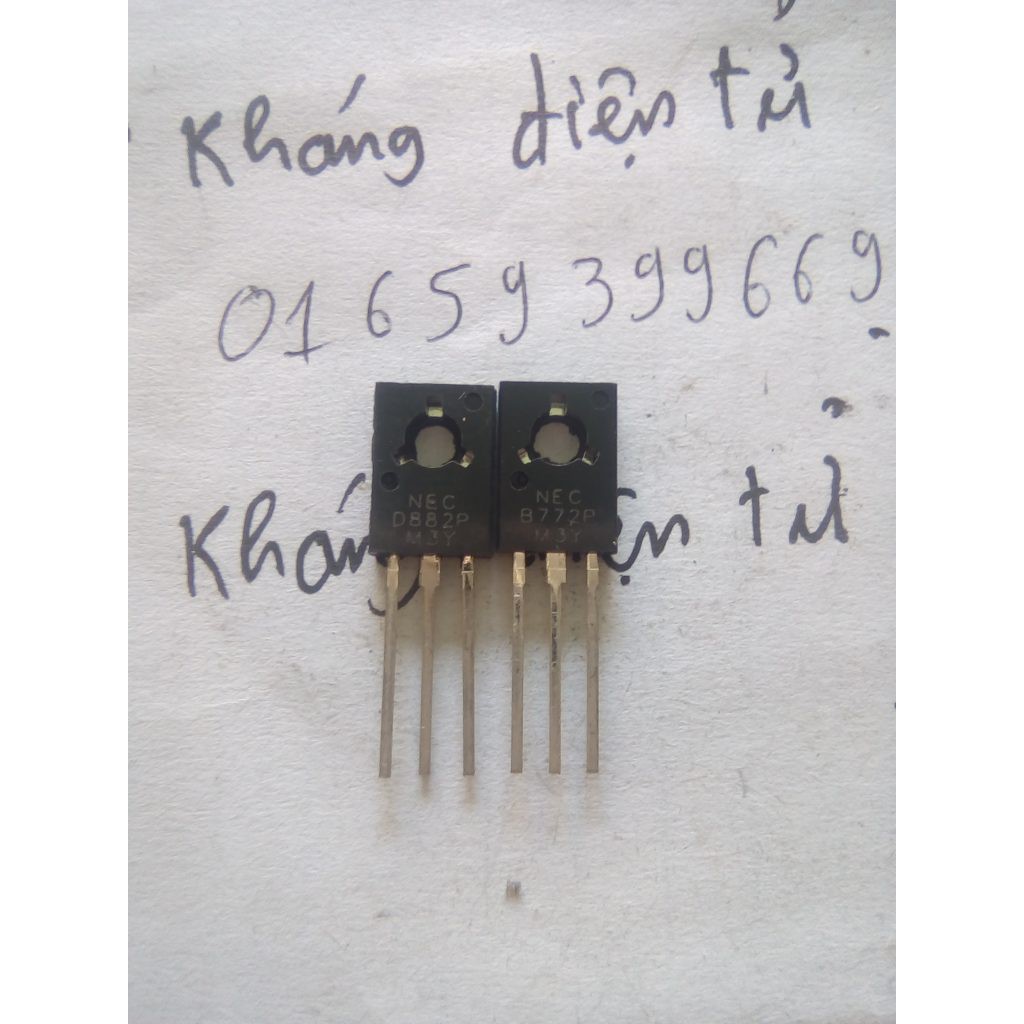 D882 B772 cặp sò âm ly ,d882,transistor d882,nec d882,d882 transistor,b772 transistor