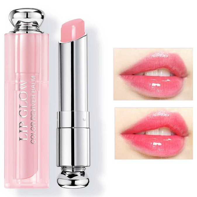 son dưỡng môi dior addict lip glow 001 pink 004 coral. son dưỡng dior chính hãng,cho đôi môi nàng mền mượt