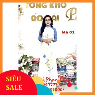 [Freeship đơn từ 0đ] ] Áo dài lụa nhật 👗 FREESHIP 👗 Áo dài chất lụa Nhật in 3d đẹp