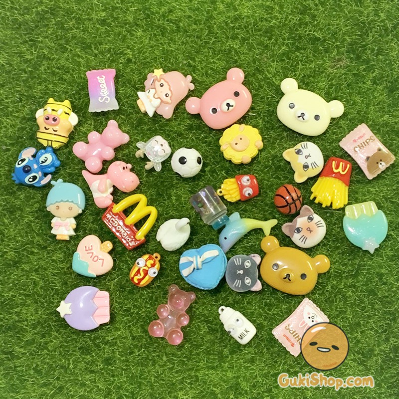 Charm trang trí slime đồng giá ngẫu nhiên mẫu siêu đẹp, Charm4K