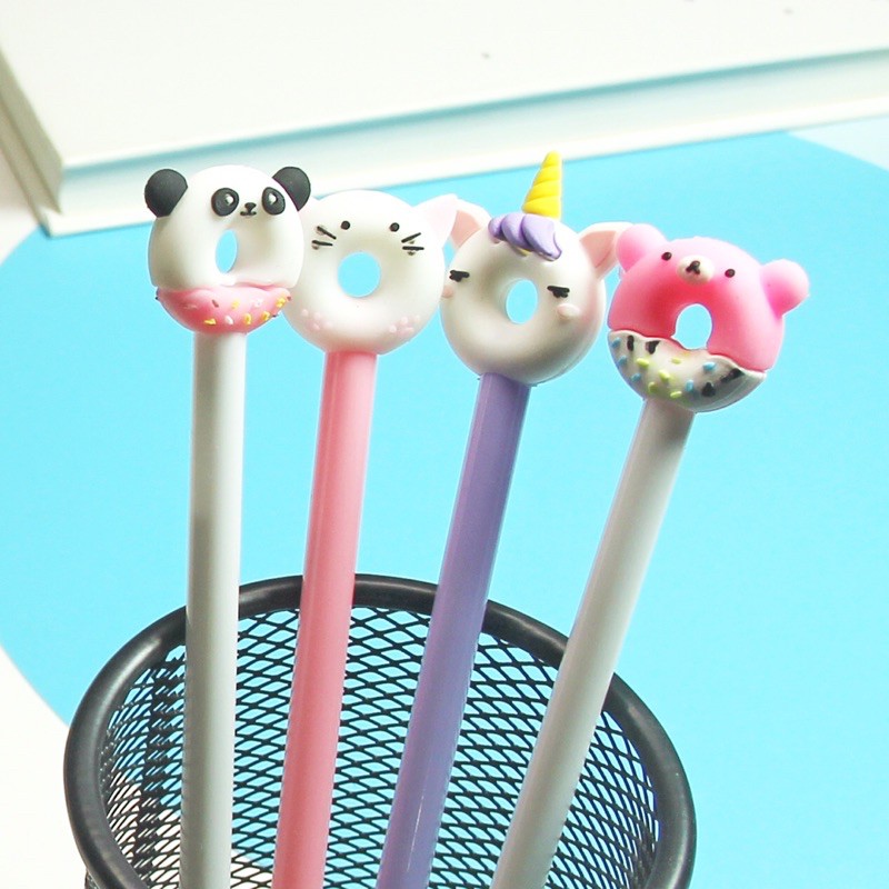 Bút bi nước bánh donut hình thú