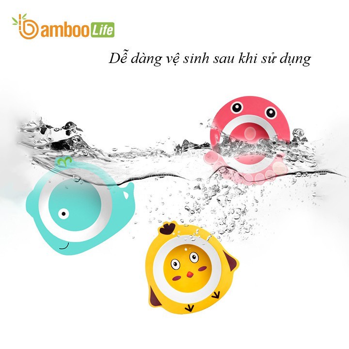 Bát Ăn Dặm Cho Bé Hình Thú Đáng Yêu, Khay Ăn Dặm Sợi Tre An Toàn Cho Trẻ