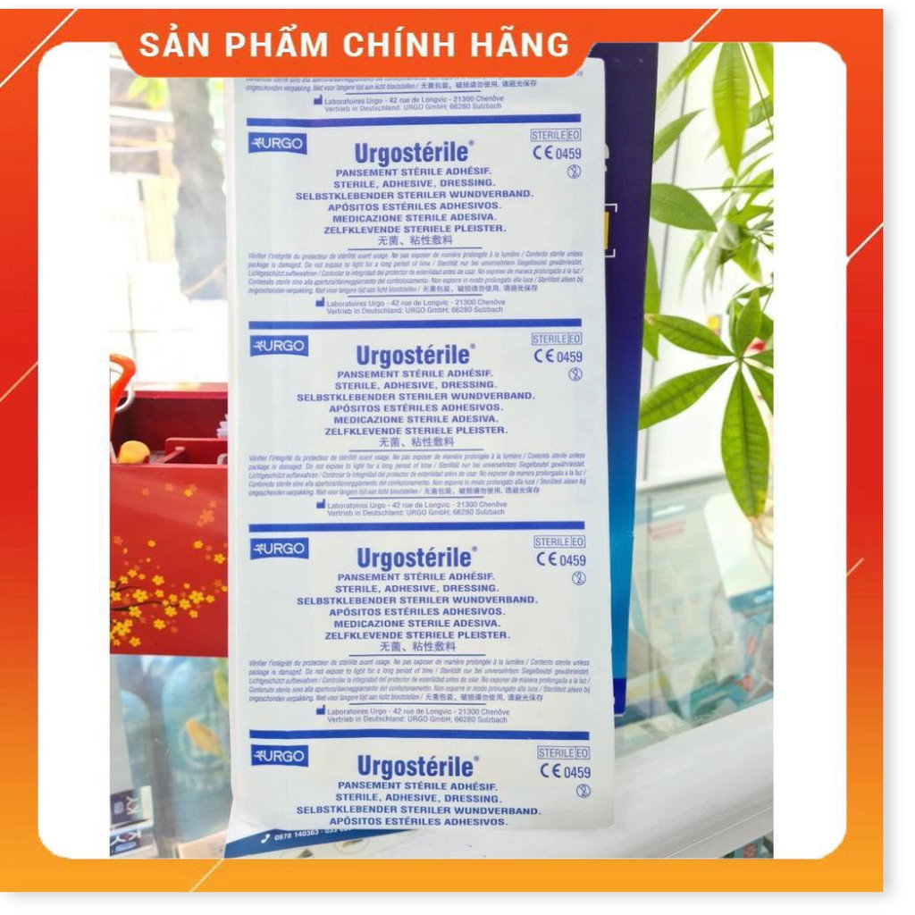 combo 5 miếng dán vết MỔ có gạc vô trùng Urgosterile 25 x 9 cm