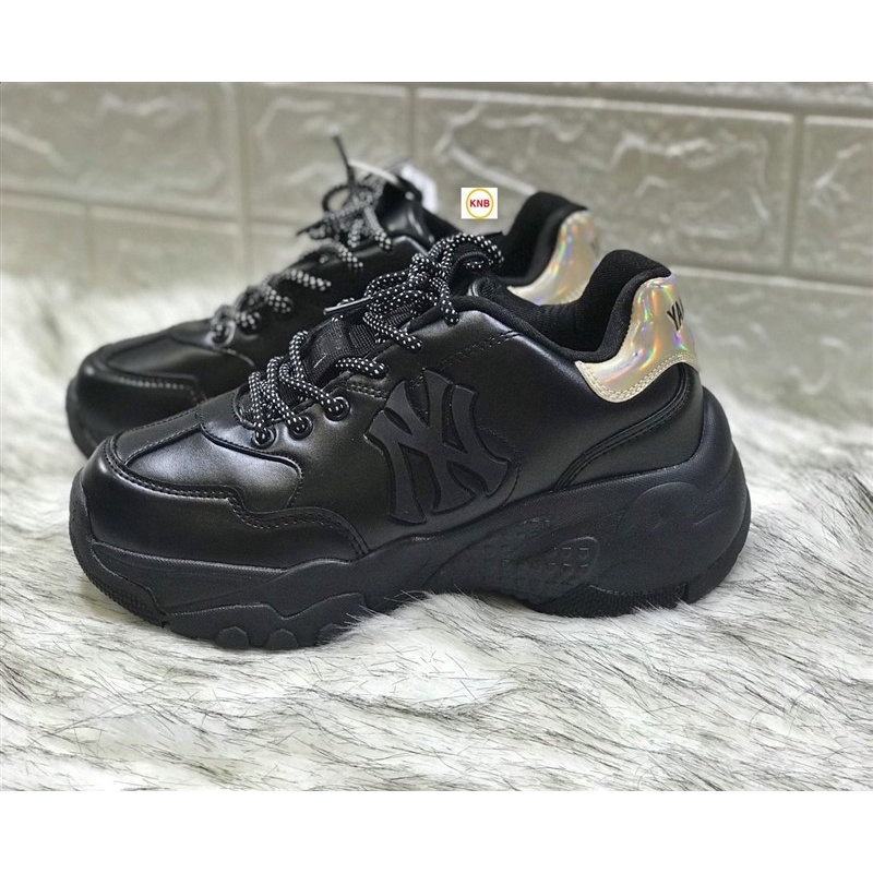 [Tặng tất + Freeship] Giày Thể Thao Nữ Hologram M-L-B CHỮ NY Màu Đen Chất Xịn, chữ nỗi xin xò