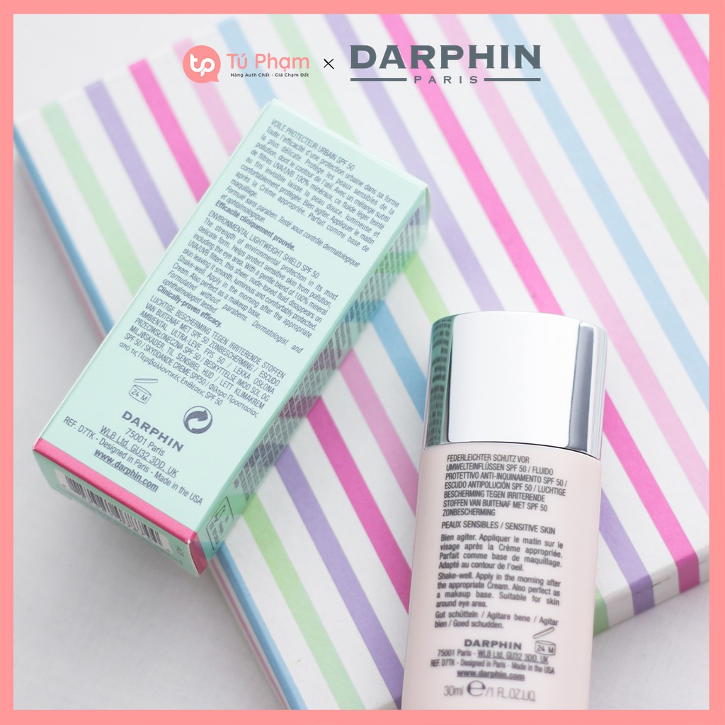 Kem Chống Nắng Darphin Intral Peaux Sensibles Voile Protecteur Urbain SPF 50 30ml