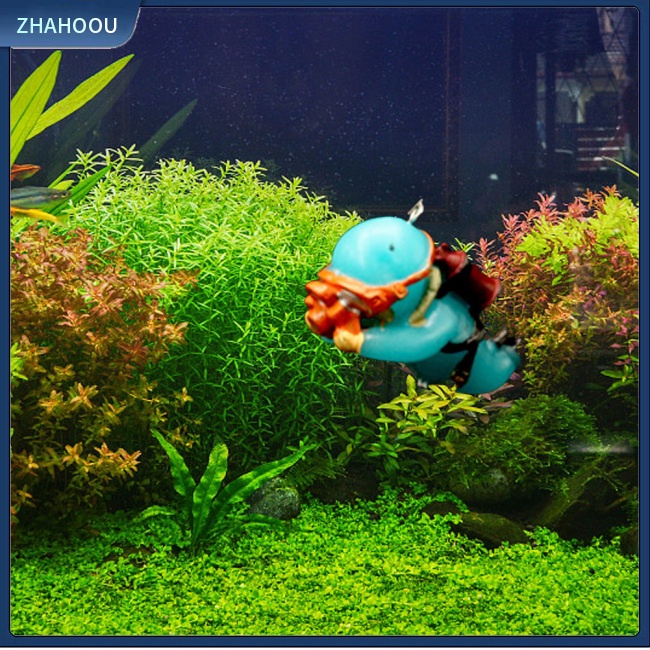 ☃Nhà☃ Đồ Trang Trí Bể Cá Hình Thợ Lặn Màu Dạ Quang