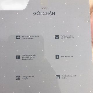 [Nous] Bộ gối chặn bông Nous