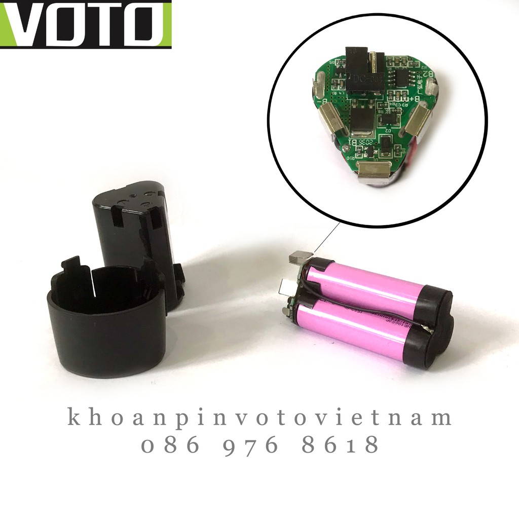 Khoan pin bắt vít Voto 12v, có pin dự phòng (màu xanh dương) ko pk