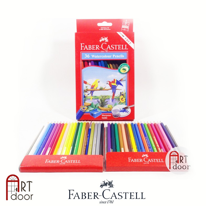 [ARTDOOR] [TẾT SALE 20%] Faber Castell 24/36 Màu Chì Nước (hộp giấy)