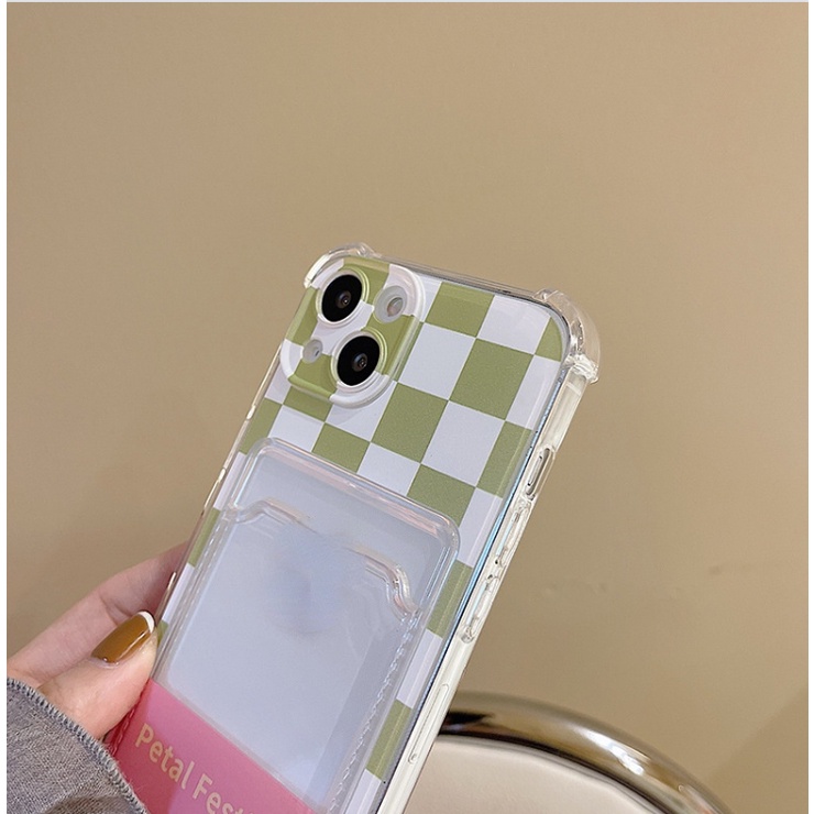 Ốp lưng iphone Ốp điện thoại dẻo có ngăn đựng thẻ chống rơi dành cho iPhone 13 11promax/xr/xmax xs 13promax 7p/8p/13 Dinuo case