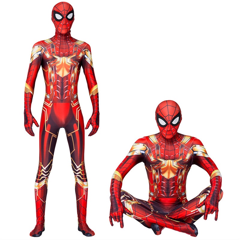 Bộ Áo Liền Quần Hóa Trang Peter Parker Zentai Hình Người Nhện Bằng Sắt Hóa Trang Halloween Cho Người Lớn Và Trẻ Em