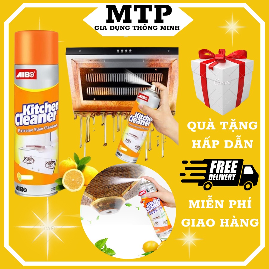 Chai tẩy rửa nhà bếp đa năng Kitchen Cleaner, Chai xịt tẩy rửa nhà bếp siêu sạch