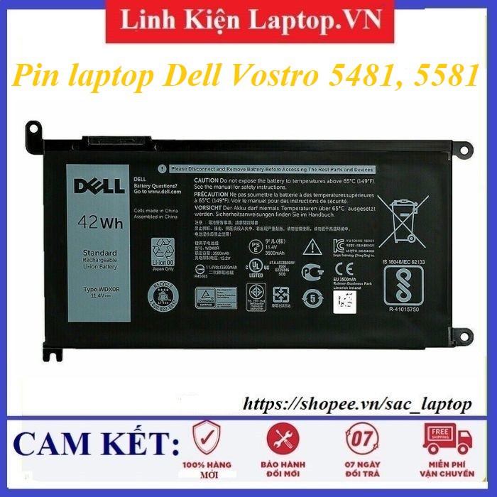 ⚡️Pin laptop Dell Vostro 5481, 5581