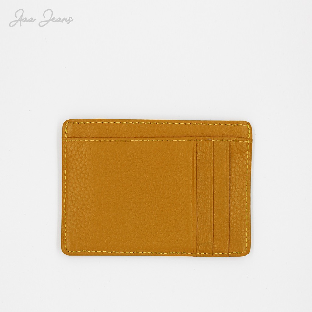 Ví Đựng Thẻ Card Holder Da Thật Genuine Leather Kiểu Dáng Thanh Lịch Aaa Jeans