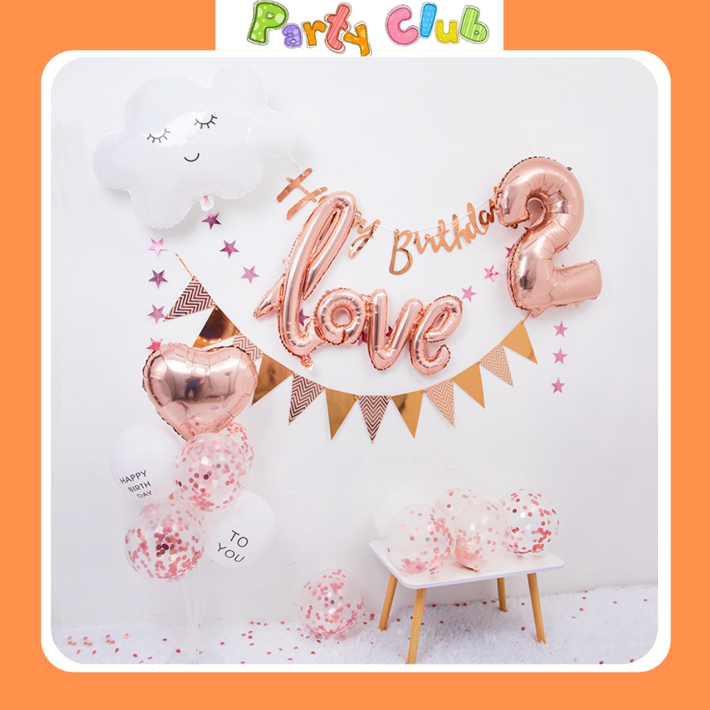 Bóng chữ Love liền - bóng trang trí tiệc cưới