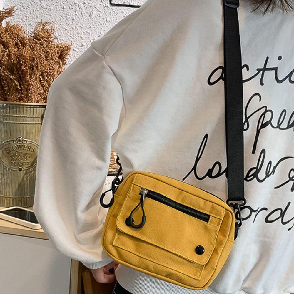 Túi Xách Đeo Vai Vải Bạt Thời Trang Nữ Phong Cách Vintage