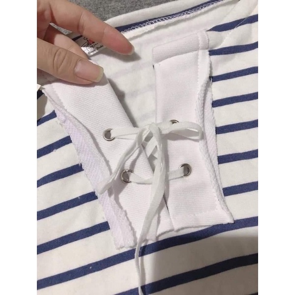 Áo nỉ Sweater kẻ tay rộng mẫu mới về form 60kg