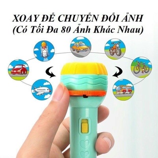 ĐÈN PIN CHIẾU HÌNH - 80 HÌNH CHO BÉ