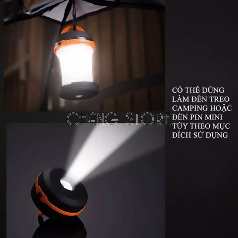 Đèn LED Cắm Trại Gấp Gọn Chống Nước Siêu Sáng Tiện Dụng