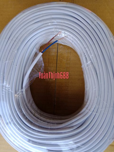 Dây điện đôi tròn 2x0.5 màu đen và trắng 100%dây đồng