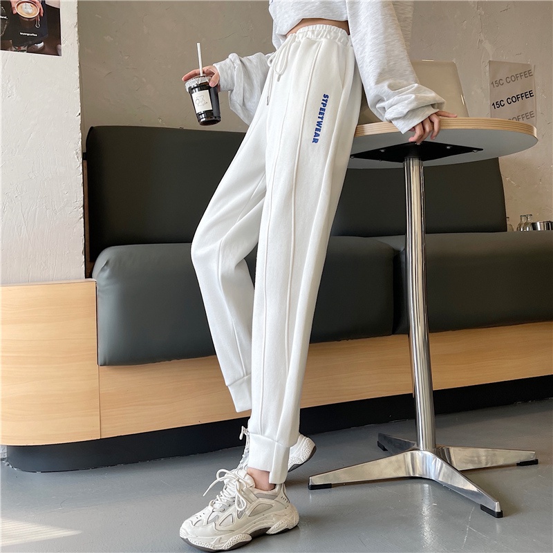 SUXI Quần ống rộng thiết kế mới thời trang mùa thu theo phong cách Hàn Quốc sành điệu dành cho nữ