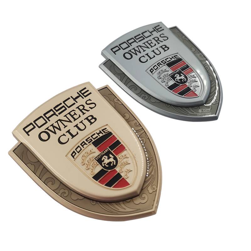 1 Miếng Dán Logo Kim Loại Trang Trí Xe Hơi Porsche