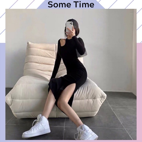 VÁY BODY DÀI TAY, PHẨN TRÊN KHOÉT VAI CỰC SEXY, VÁY DÀI XẺ TÀ PHẦN DƯỚI, CHẤT VẢI DÀY DẶN (có sẵn+đủ size)
