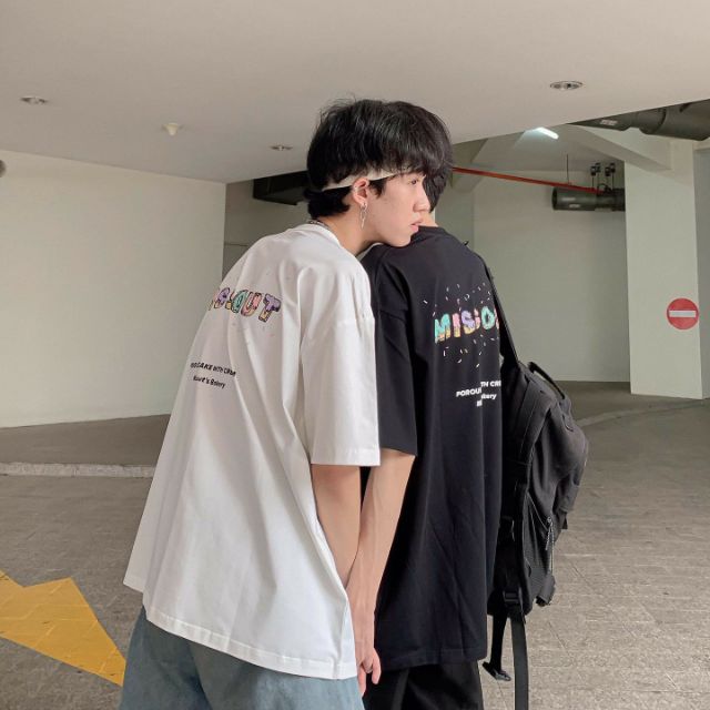 Áo thun tay lỡ Unisex dạng cặp BAKERY