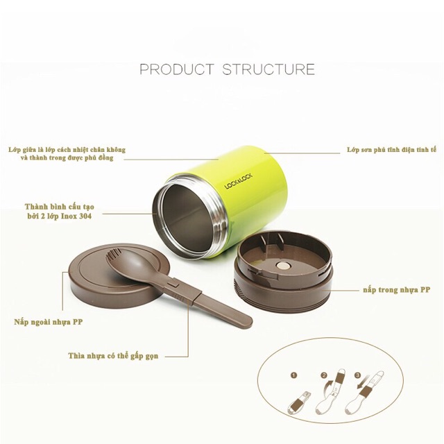 Bình giữ nhiệt Wave Food Jar Lock&Lock LHC8024