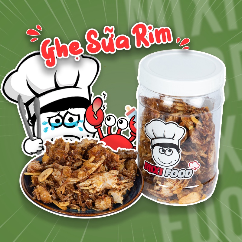 Ghẹ sữa rim MIXIFOOD đồ ăn vặt, thơm ngon đậm vị 200G
