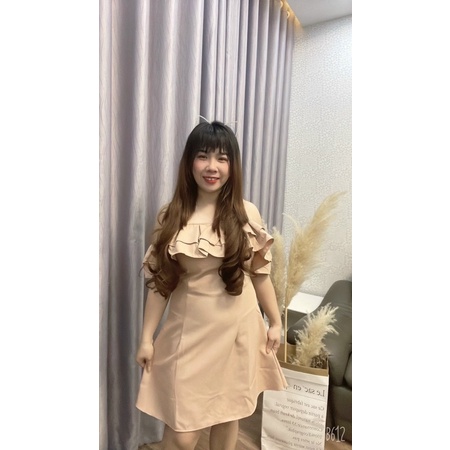 Đầm Bigsize Trễ Vai (Bigsize 55kg Đến 100kg (M/L/XL/XXL)