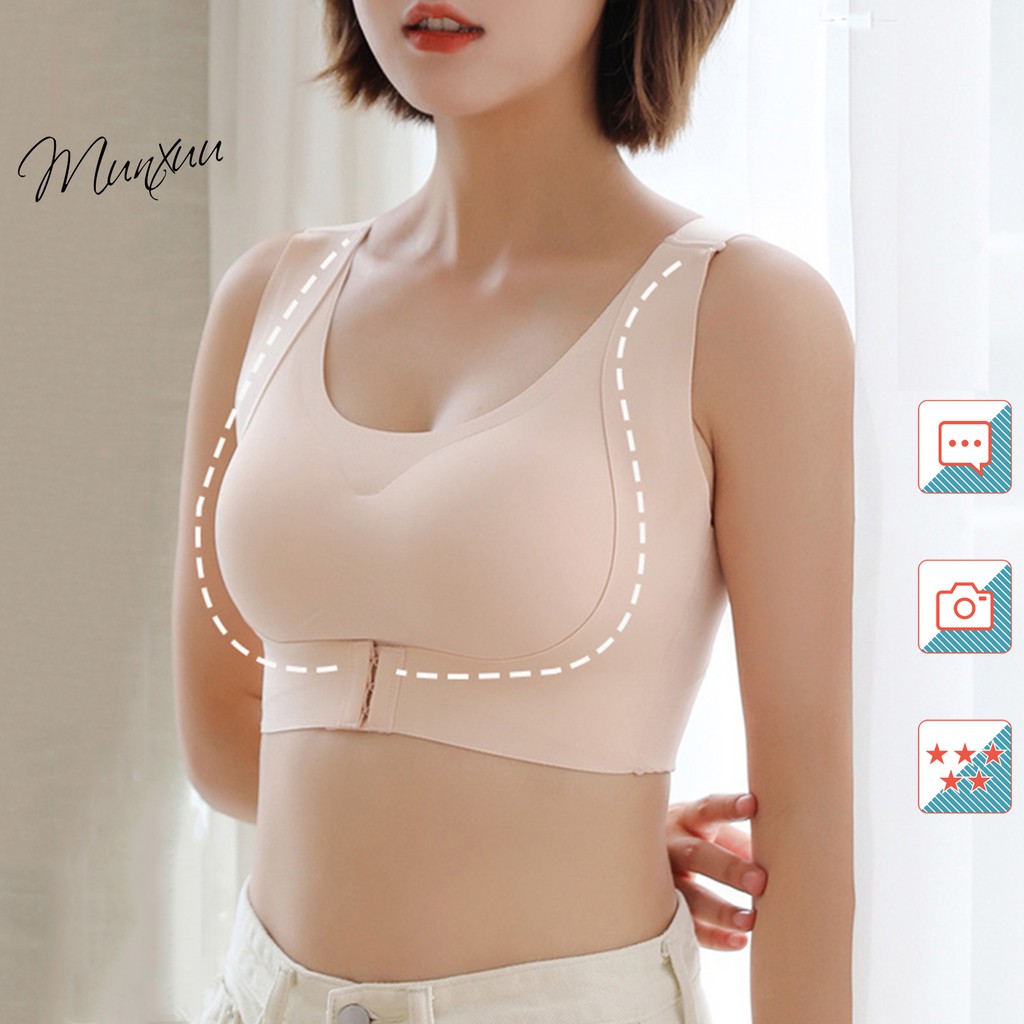 Áo ngực nữ bra định hình, chống gù lưng có mút nâng ngực chống chảy xệ, chất liệu Su cao cấp - MUNXUU AV11