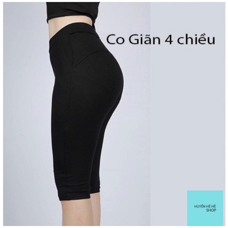 Quần Legging Ngố, Cạp Cao , Co Dãn Chất Cotton Đủ Size Đến 70kg | BigBuy360 - bigbuy360.vn
