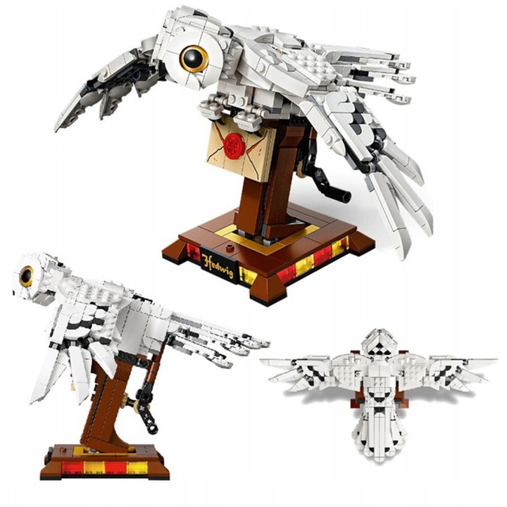Đồ chơi lắp ráp 80008 70069 75979 mô hình Lắp ghép cú tuyết Hedwig Harry Potter - Xếp hình thông minh