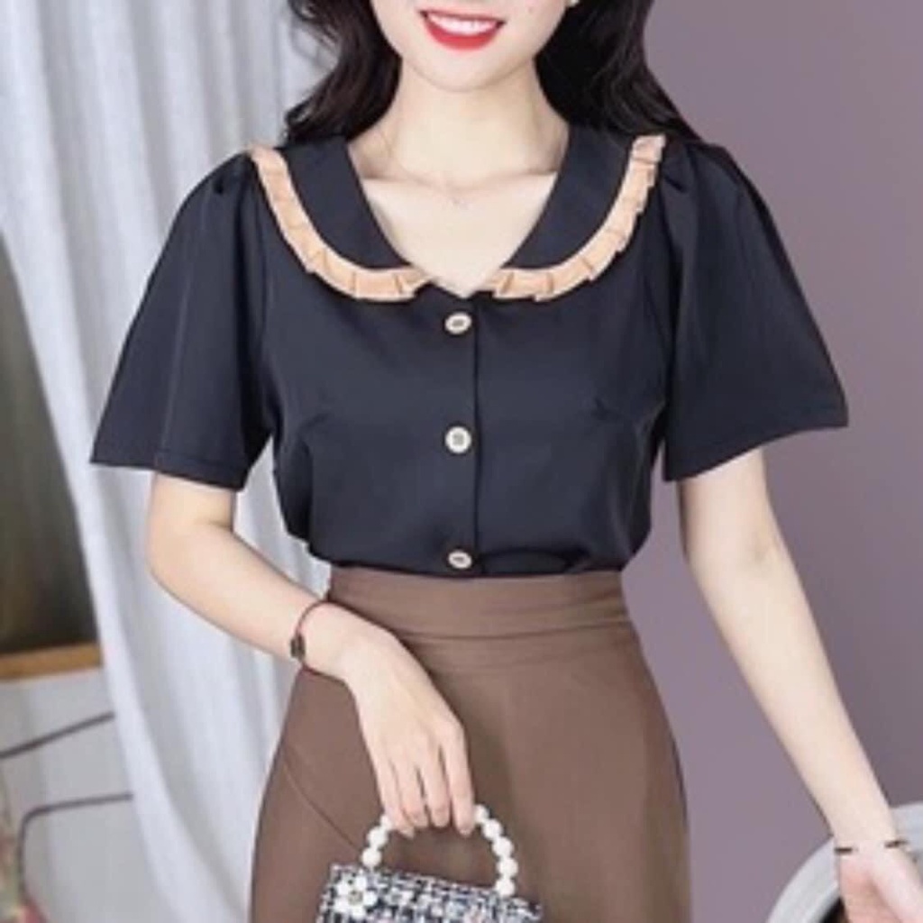 Áo lụa chất mát phom suông che bụng siêu hot