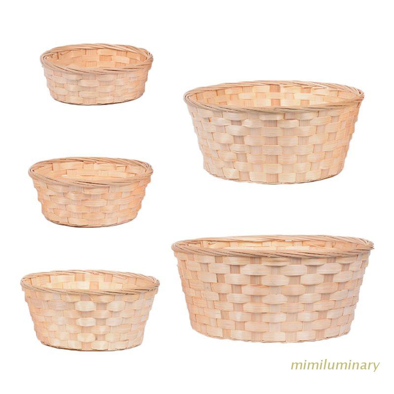 Rổ Đựng Trái Cây / Bánh Mì / Trứng / Rau Củ Bằng Tre Đan Tiện Dụng