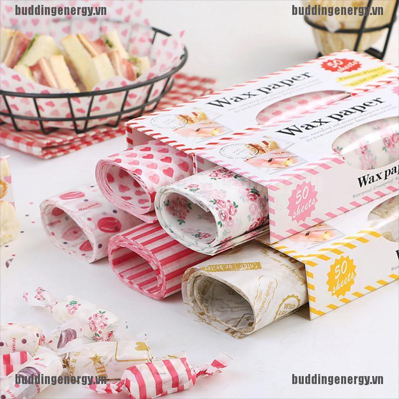 Bộ 50 Giấy Thấm Dầu Tiện Lợi Dành Cho Bánh Sandwich