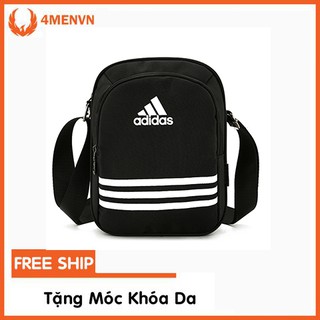 Túi Adidas Đeo Chéo Trước Ngực Nam Nữ Vải Bô Mềm 2 Ngăn Phong Cách Trẻ Trung