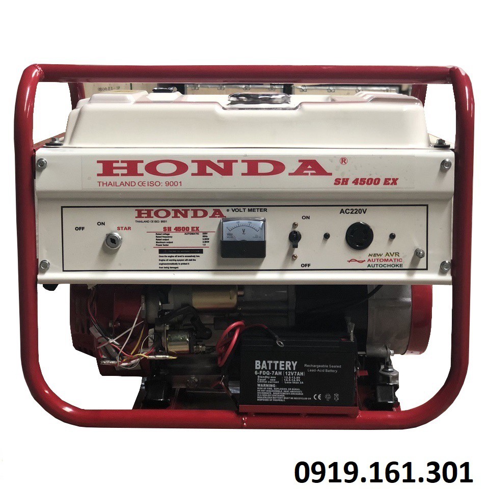 Máy Phát Điện Honda 3.5kw SH4500EX Chạy Xăng Đề Nổ