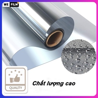 Miếng dán cửa sổ kính màu bạc bảo vệ sự riêng tư kích thước 30/40/50/60/70/80/90/100cm