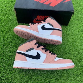 Giày Jordan Cổ Cao Nữ, Giày JD1 High Mid Pink Quartz Thời Trang Full Box | BigBuy360 - bigbuy360.vn