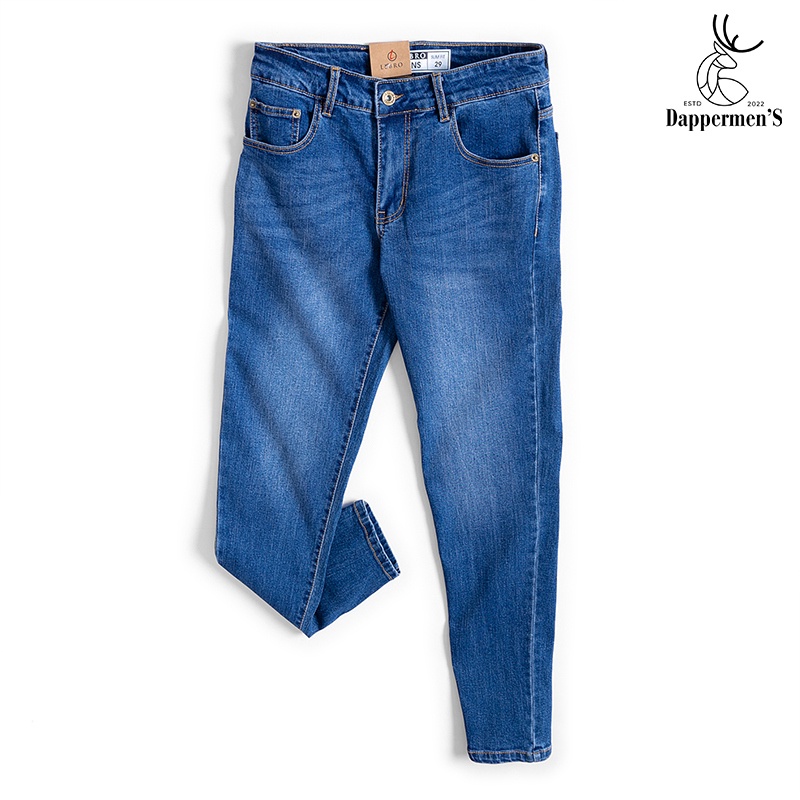 Quần jean nam dáng slimfit trẻ trung thanh lịch co giãn tốt không phai màu siêu bền vải bò cao cấp CH-QDJE-001-LEB