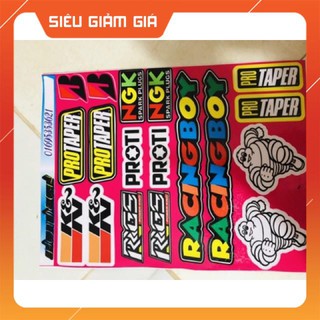 Logo combo dán trang trí xe máy,điện thoại,laptop .....