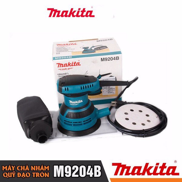 Máy chà nhám xoay 240W dùng đĩa 125mm Makita M9204B - Hàng chính hãng