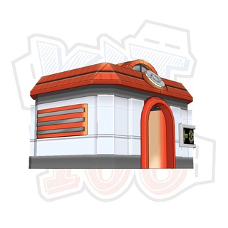 Mô hình giấy Anime Pokemon Center