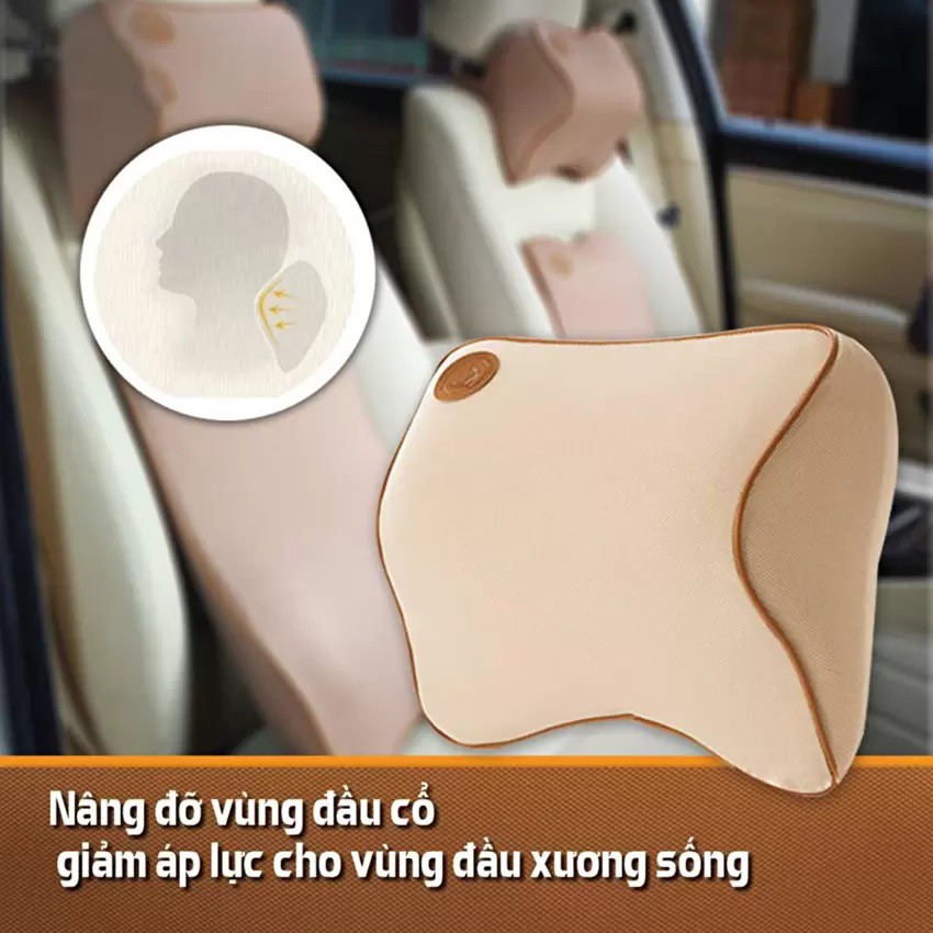 GỐI TỰA ĐẦU Ô TÔ CAO SU NON CAO CẤP