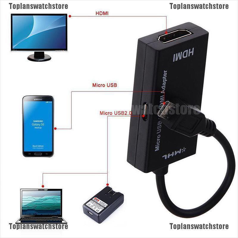 Đầu Chuyển Đổi Video Âm Thanh Cổng Type C Và Micro USB Sang Hdmi 1080p Hd