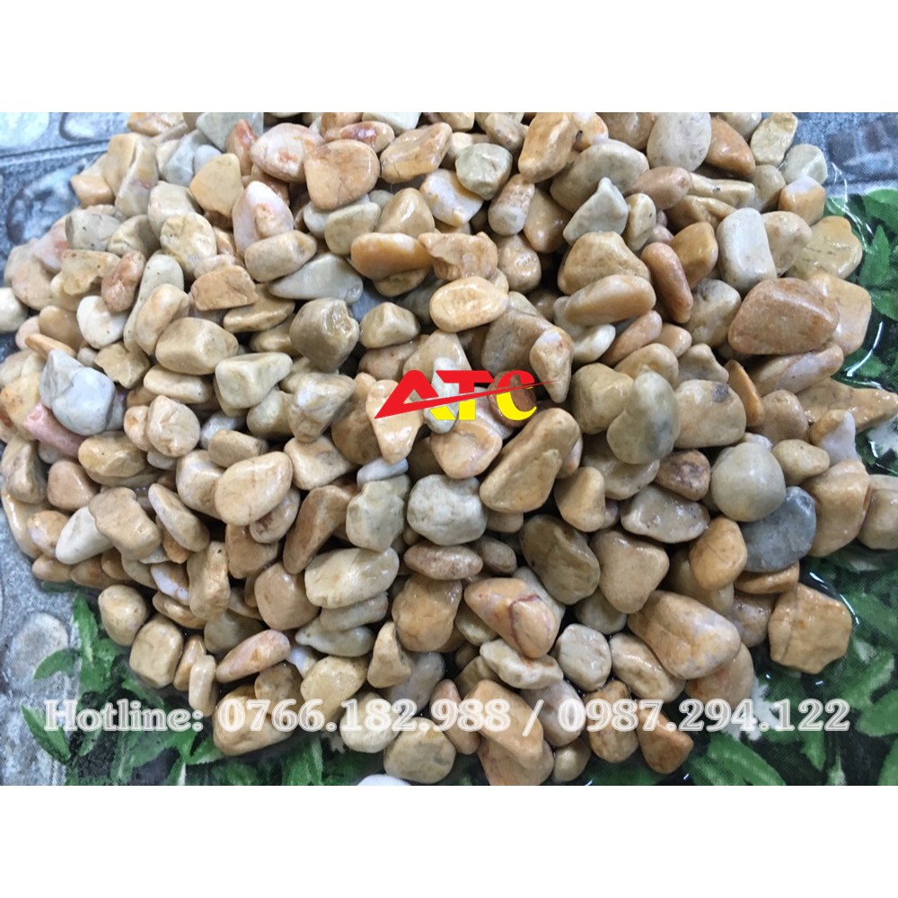 Sỏi trang trí màu vàng