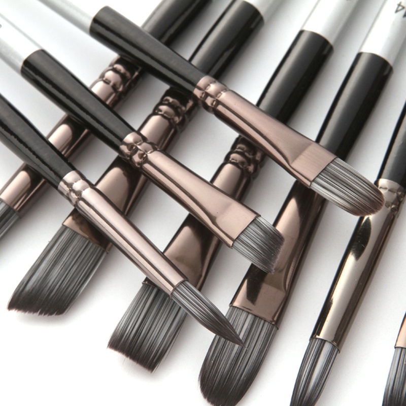 Set 24 Cọ Vẽ Màu Nước Có Tay Cầm Bằng Nhựa Acrylic